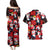 Penguin Winter Sports Christmas Couples Matching Puletasi and Hawaiian Shirt Cute Holiday Ski Snow Fun - Wonder Print Shop
