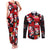 Penguin Winter Sports Christmas Couples Matching Tank Maxi Dress and Long Sleeve Button Shirt Cute Holiday Ski Snow Fun - Wonder Print Shop