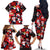 Penguin Winter Sports Christmas Family Matching Off The Shoulder Long Sleeve Dress and Hawaiian Shirt Cute Holiday Ski Snow Fun - Wonder Print Shop
