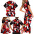 Penguin Winter Sports Christmas Family Matching Short Sleeve Bodycon Dress and Hawaiian Shirt Cute Holiday Ski Snow Fun - Wonder Print Shop