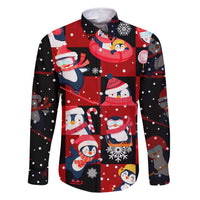 Penguin Winter Sports Christmas Family Matching Tank Maxi Dress and Hawaiian Shirt Cute Holiday Ski Snow Fun - Wonder Print Shop