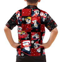 Penguin Winter Sports Christmas Kid Hawaiian Shirt Cute Holiday Ski Snow Fun - Wonder Print Shop