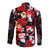 Penguin Winter Sports Christmas Long Sleeve Button Shirt Cute Holiday Ski Snow Fun - Wonder Print Shop