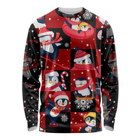 Penguin Winter Sports Christmas Long Sleeve Shirt Cute Holiday Ski Snow Fun - Wonder Print Shop