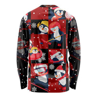 Penguin Winter Sports Christmas Long Sleeve Shirt Cute Holiday Ski Snow Fun - Wonder Print Shop