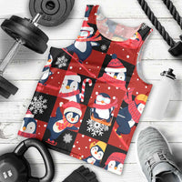 Penguin Winter Sports Christmas Men Tank Top Cute Holiday Ski Snow Fun - Wonder Print Shop
