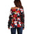 Penguin Winter Sports Christmas Off Shoulder Sweater Cute Holiday Ski Snow Fun - Wonder Print Shop