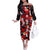 Penguin Winter Sports Christmas Off The Shoulder Long Sleeve Dress Cute Holiday Ski Snow Fun - Wonder Print Shop
