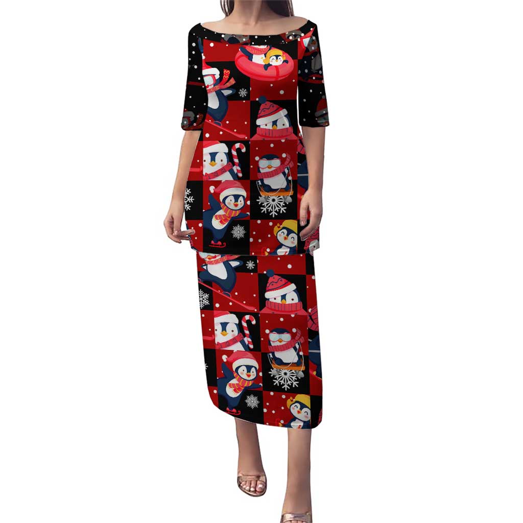 Penguin Winter Sports Christmas Puletasi Cute Holiday Ski Snow Fun - Wonder Print Shop