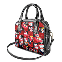 Penguin Winter Sports Christmas Shoulder Handbag Cute Holiday Ski Snow Fun - Wonder Print Shop