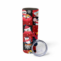Penguin Winter Sports Christmas Skinny Tumbler Cute Holiday Ski Snow Fun - Wonder Print Shop