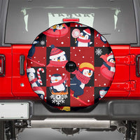 Penguin Winter Sports Christmas Spare Tire Cover Cute Holiday Ski Snow Fun - Wonder Print Shop