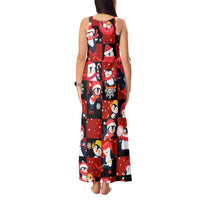 Penguin Winter Sports Christmas Tank Maxi Dress Cute Holiday Ski Snow Fun - Wonder Print Shop