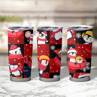 Penguin Winter Sports Christmas Tumbler Cup Cute Holiday Ski Snow Fun - Wonder Print Shop