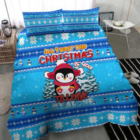 Funny Grumpy Penguin Christmas Bedding Set All I Want for Christmas Is You To Leave Me Alone - Wonder Print Shop