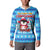 Funny Grumpy Penguin Christmas Button Sweatshirt All I Want for Christmas Is You To Leave Me Alone - Wonder Print Shop