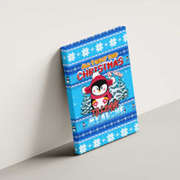 Funny Grumpy Penguin Christmas Canvas Wall Art All I Want for Christmas Is You To Leave Me Alone - Wonder Print Shop