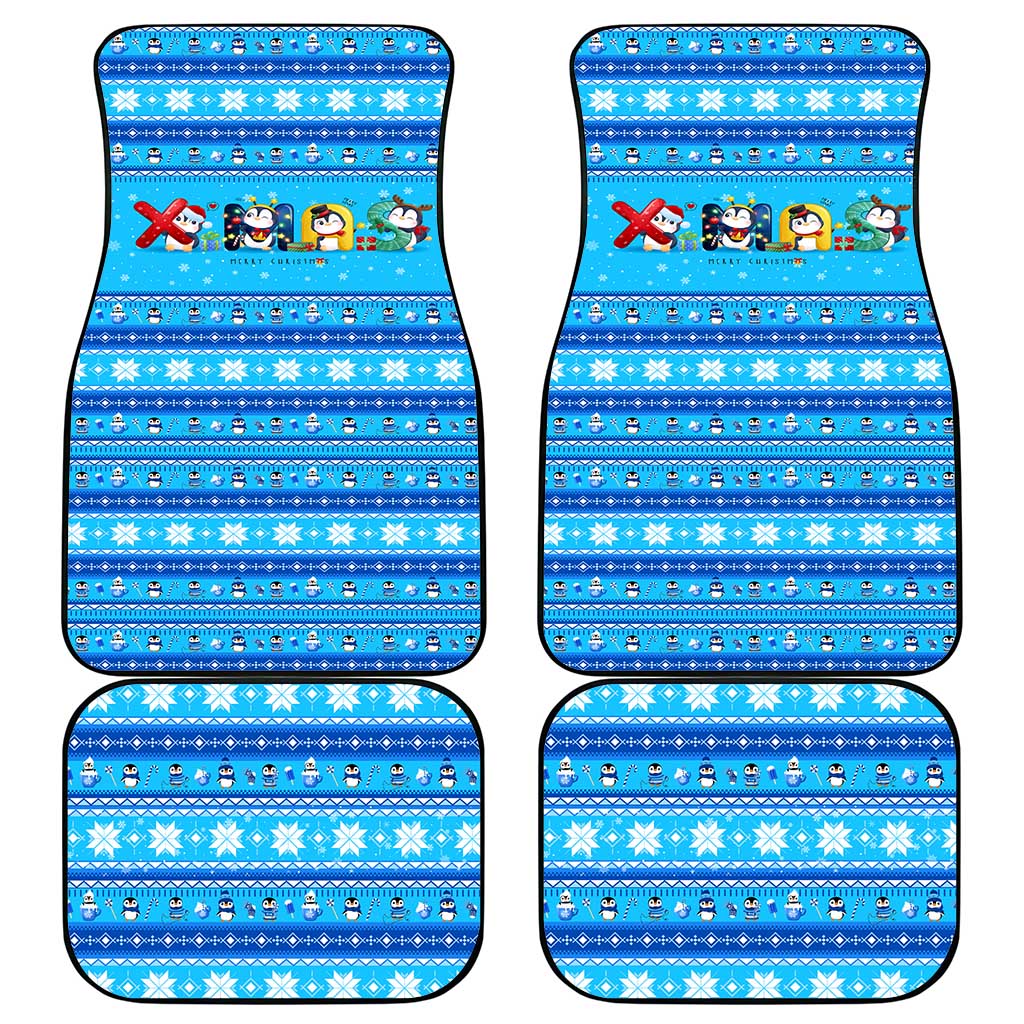 Funny Grumpy Penguin Christmas Car Mats All I Want for Christmas Is You To Leave Me Alone - Wonder Print Shop