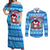 Funny Grumpy Penguin Christmas Couples Matching Off Shoulder Maxi Dress and Long Sleeve Button Shirt All I Want for Christmas Is You To Leave Me Alone - Wonder Print Shop