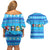 Funny Grumpy Penguin Christmas Couples Matching Off Shoulder Short Dress and Hawaiian Shirt All I Want for Christmas Is You To Leave Me Alone - Wonder Print Shop