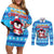 Funny Grumpy Penguin Christmas Couples Matching Off Shoulder Short Dress and Long Sleeve Button Shirt All I Want for Christmas Is You To Leave Me Alone - Wonder Print Shop