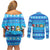 Funny Grumpy Penguin Christmas Couples Matching Off Shoulder Short Dress and Long Sleeve Button Shirt All I Want for Christmas Is You To Leave Me Alone - Wonder Print Shop
