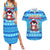 Funny Grumpy Penguin Christmas Couples Matching Summer Maxi Dress and Hawaiian Shirt All I Want for Christmas Is You To Leave Me Alone - Wonder Print Shop