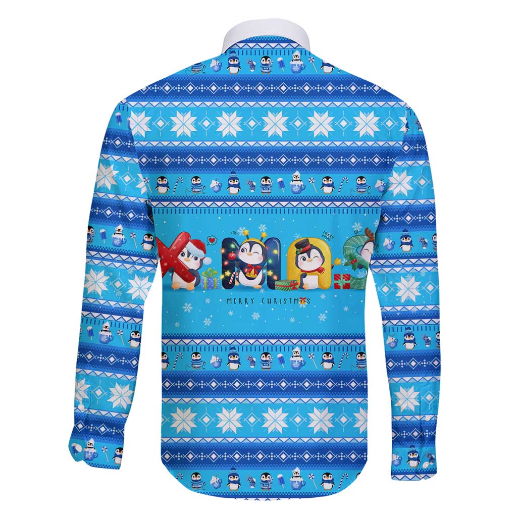 Funny Grumpy Penguin Christmas Family Matching Short Sleeve Bodycon Dress and Hawaiian Shirt All I Want for Christmas Is You To Leave Me Alone - Wonder Print Shop