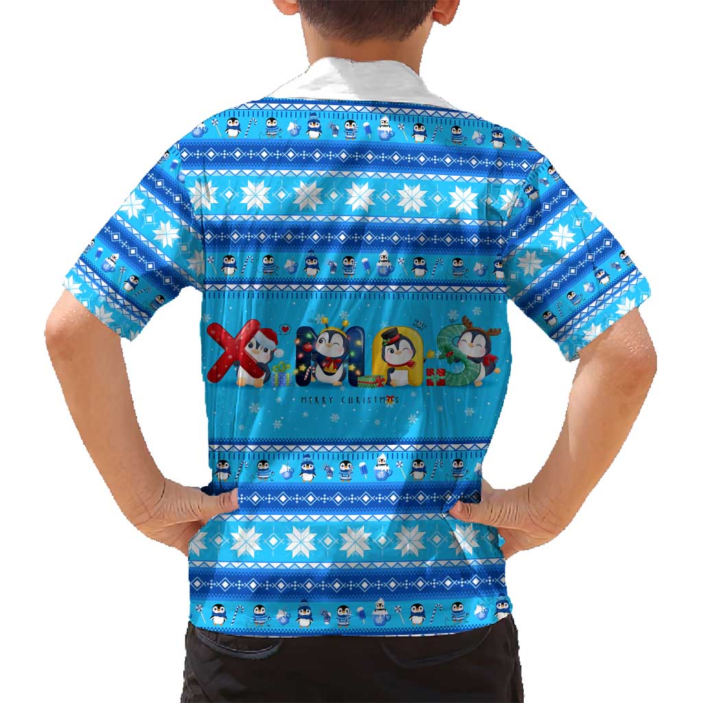 Funny Grumpy Penguin Christmas Family Matching Summer Maxi Dress and Hawaiian Shirt All I Want for Christmas Is You To Leave Me Alone - Wonder Print Shop