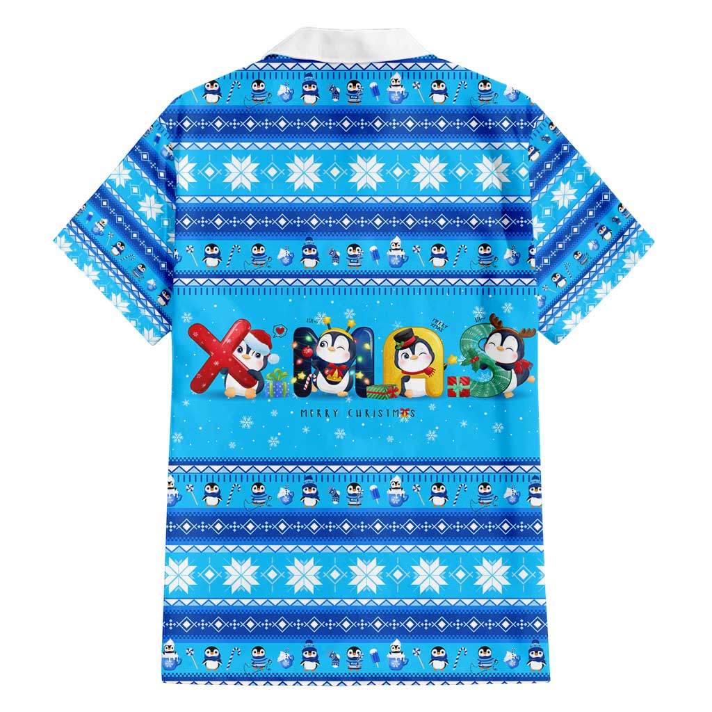 Funny Grumpy Penguin Christmas Family Matching Summer Maxi Dress and Hawaiian Shirt All I Want for Christmas Is You To Leave Me Alone - Wonder Print Shop
