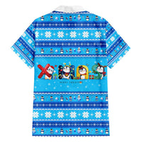 Funny Grumpy Penguin Christmas Family Matching Summer Maxi Dress and Hawaiian Shirt All I Want for Christmas Is You To Leave Me Alone - Wonder Print Shop