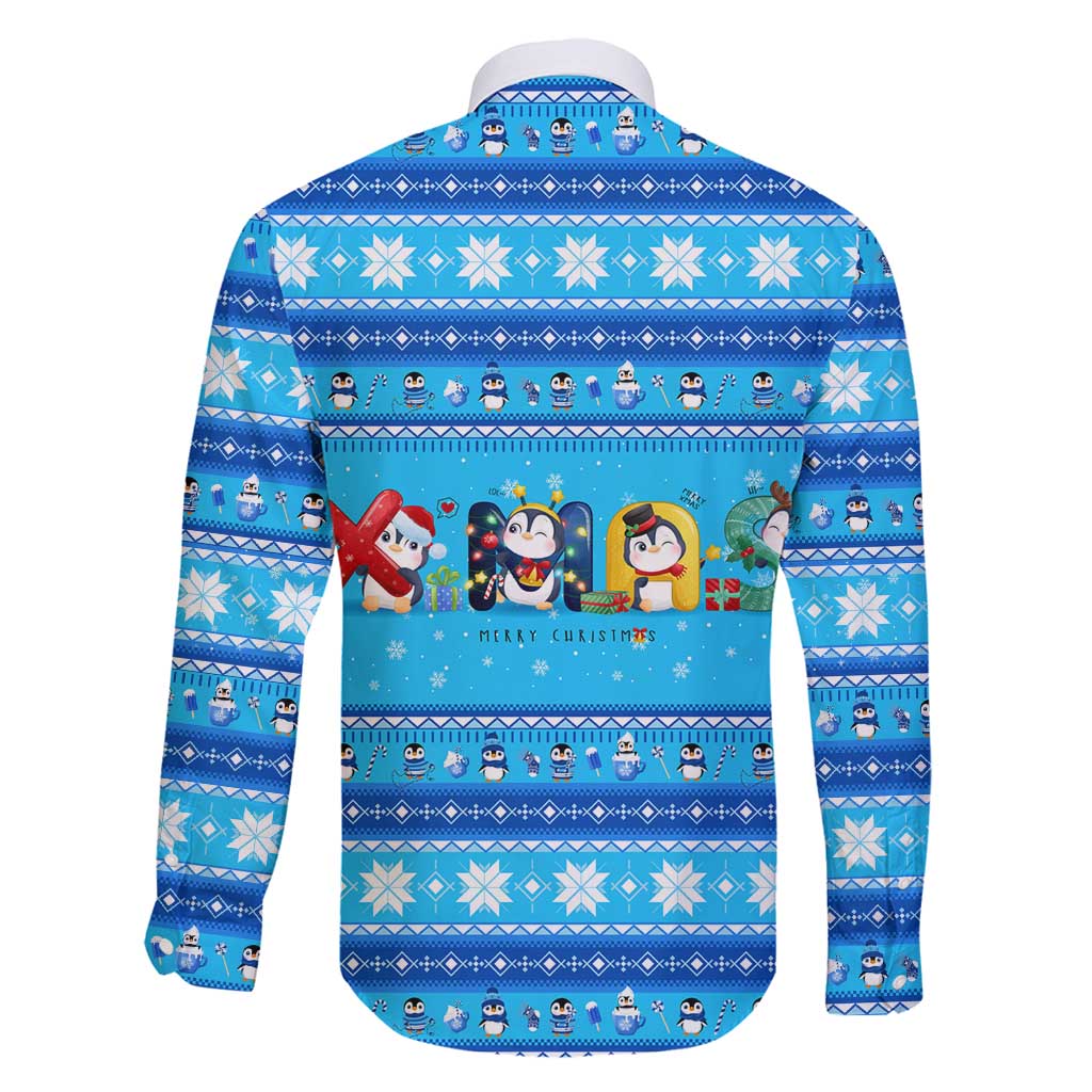 Funny Grumpy Penguin Christmas Family Matching Summer Maxi Dress and Hawaiian Shirt All I Want for Christmas Is You To Leave Me Alone - Wonder Print Shop