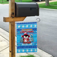 Funny Grumpy Penguin Christmas Garden Flag All I Want for Christmas Is You To Leave Me Alone - Wonder Print Shop