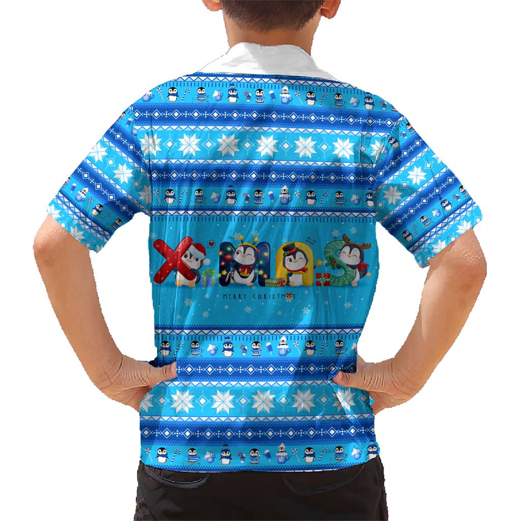 Funny Grumpy Penguin Christmas Kid Hawaiian Shirt All I Want for Christmas Is You To Leave Me Alone - Wonder Print Shop