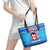 Funny Grumpy Penguin Christmas Leather Tote Bag All I Want for Christmas Is You To Leave Me Alone - Wonder Print Shop