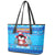 Funny Grumpy Penguin Christmas Leather Tote Bag All I Want for Christmas Is You To Leave Me Alone - Wonder Print Shop