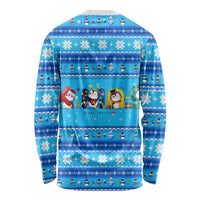 Funny Grumpy Penguin Christmas Long Sleeve Shirt All I Want for Christmas Is You To Leave Me Alone - Wonder Print Shop