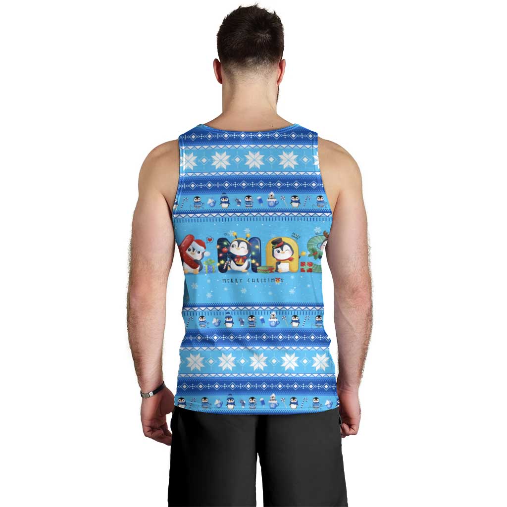 Funny Grumpy Penguin Christmas Men Tank Top All I Want for Christmas Is You To Leave Me Alone - Wonder Print Shop