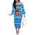 Funny Grumpy Penguin Christmas Off The Shoulder Long Sleeve Dress All I Want for Christmas Is You To Leave Me Alone - Wonder Print Shop