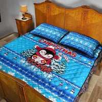 Funny Grumpy Penguin Christmas Quilt Bed Set All I Want for Christmas Is You To Leave Me Alone - Wonder Print Shop