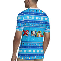 Funny Grumpy Penguin Christmas Rugby Jersey All I Want for Christmas Is You To Leave Me Alone - Wonder Print Shop