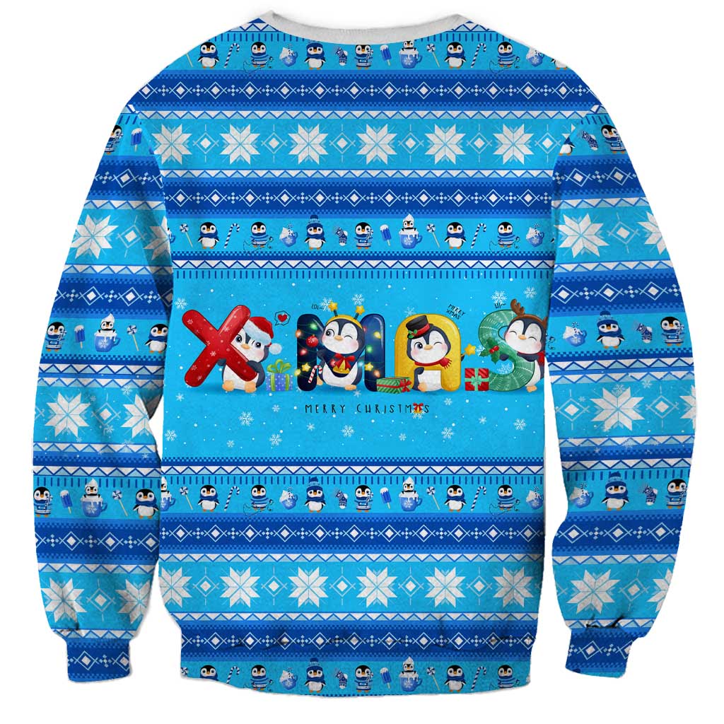 Funny Grumpy Penguin Christmas Sweatshirt All I Want for Christmas Is You To Leave Me Alone - Wonder Print Shop