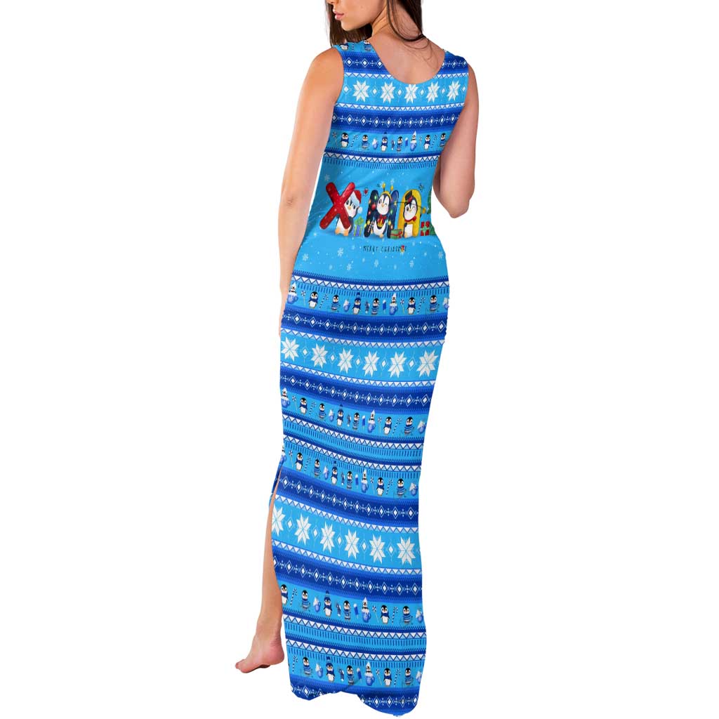 Funny Grumpy Penguin Christmas Tank Maxi Dress All I Want for Christmas Is You To Leave Me Alone - Wonder Print Shop