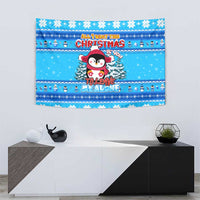 Funny Grumpy Penguin Christmas Tapestry All I Want for Christmas Is You To Leave Me Alone - Wonder Print Shop
