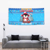 Funny Grumpy Penguin Christmas Tapestry All I Want for Christmas Is You To Leave Me Alone - Wonder Print Shop
