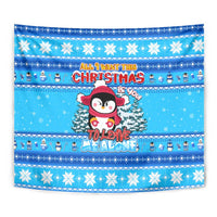 Funny Grumpy Penguin Christmas Tapestry All I Want for Christmas Is You To Leave Me Alone - Wonder Print Shop