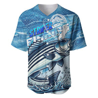 Striper Fishing Baseball Jersey Striped Bass Angler - Wonder Print Shop