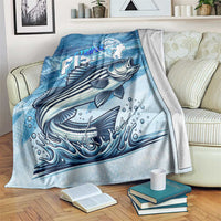 Striper Fishing Blanket Striped Bass Angler - Wonder Print Shop