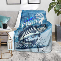 Striper Fishing Blanket Striped Bass Angler - Wonder Print Shop