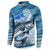 Striper Fishing Button Sweatshirt Striped Bass Angler - Wonder Print Shop